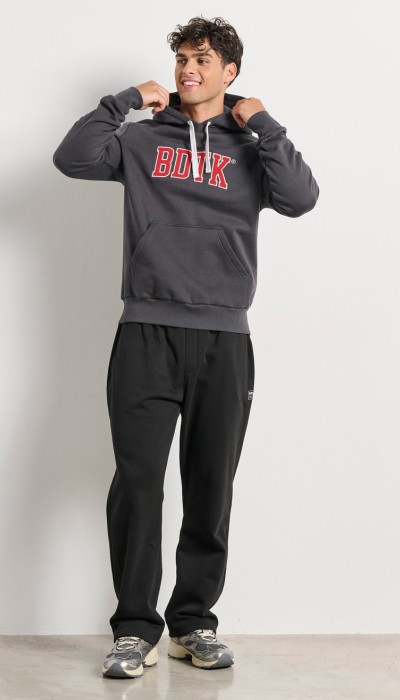 BodyTalk Ανδρική μπλούζα φούτερ με λαιμόκοψη γκρι