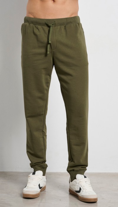 BodyTalk Ανδρικό jogger παντελόνι φόρμας χακί