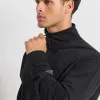 BodyTalk Ανδρική μπλούζα με μισό φερμουάρ μαύρη BodyTalk Ανδρική μπλούζα με μισό φερμουάρ μαύρη