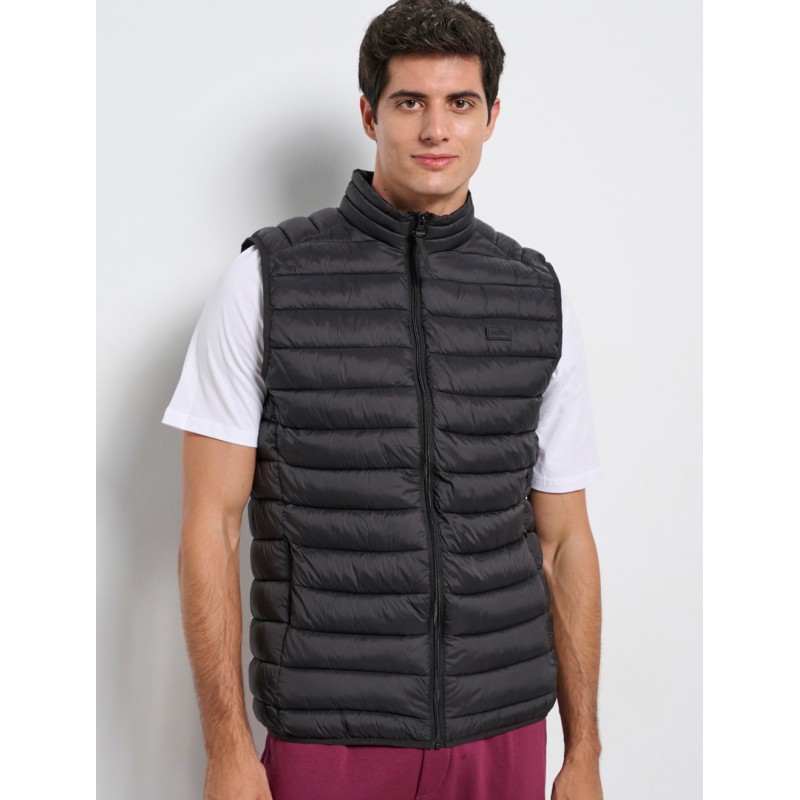 BodyTalk Ανδρικό αμάνικο μπουφάν μαύρο