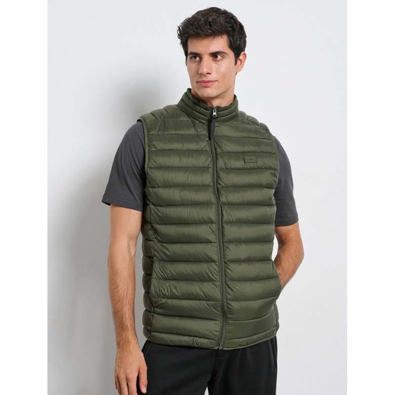 BodyTalk Ανδρικό αμάνικο μπουφάν χακί