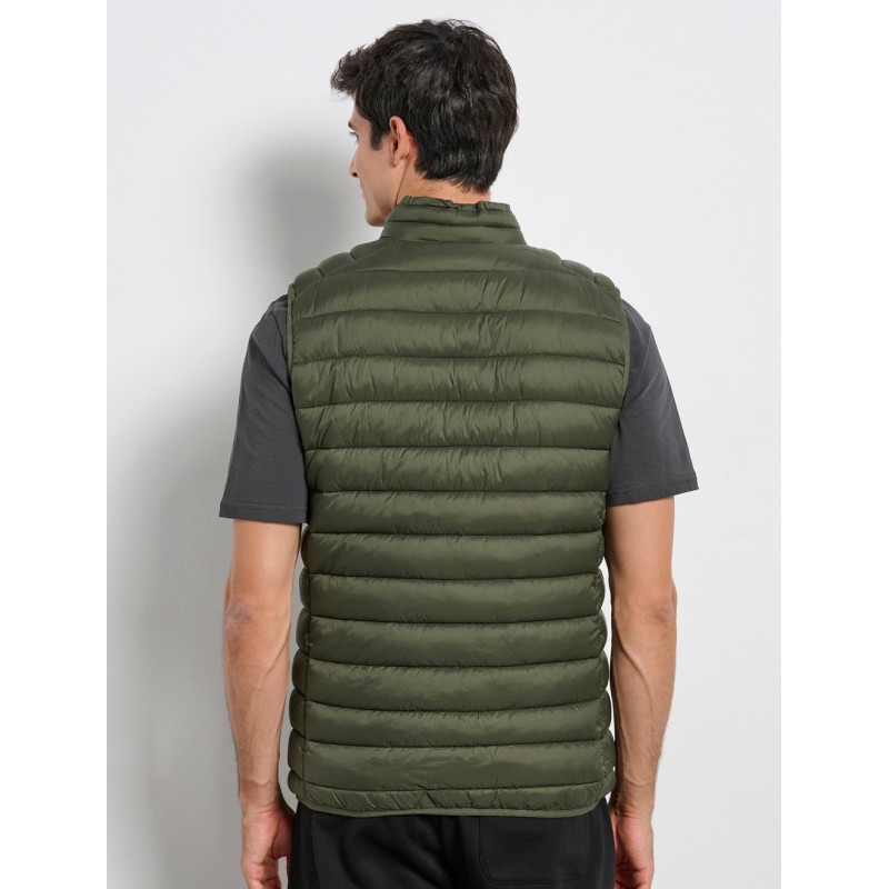 BodyTalk Ανδρικό αμάνικο μπουφάν χακί