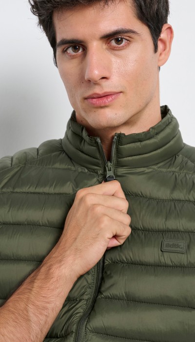 BodyTalk Ανδρικό αμάνικο μπουφάν χακί
