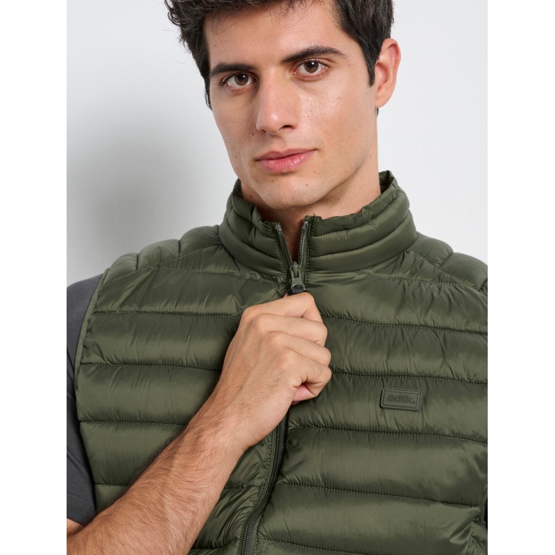 BodyTalk Ανδρικό αμάνικο μπουφάν χακί