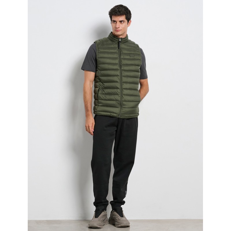 BodyTalk Ανδρικό αμάνικο μπουφάν χακί