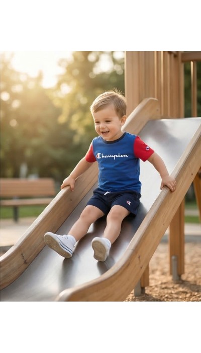 Champion Βρεφικό σετ για αγόρια 2τεμάχια μπλε