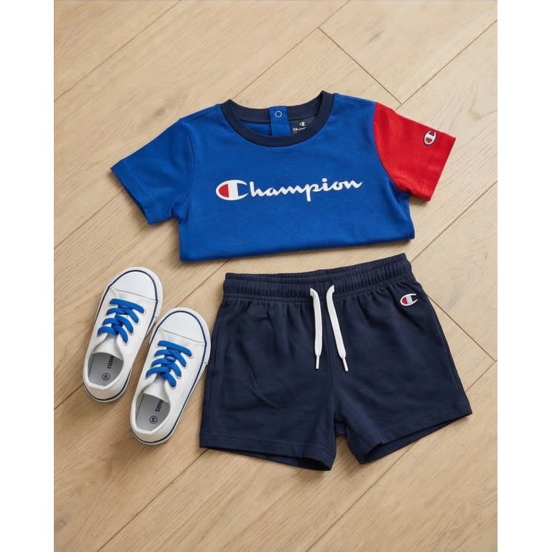 Champion Βρεφικό σετ για αγόρια 2τεμάχια μπλε