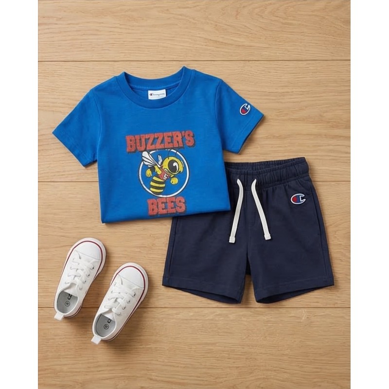 Champion Βρεφικό σετ για αγόρια 2τεμάχια μπλε