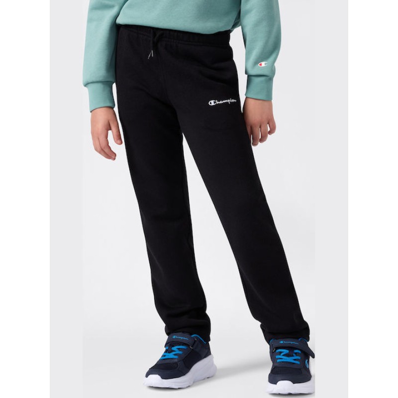 Champion Παιδικό παντελόνι φόρμας μαύρο