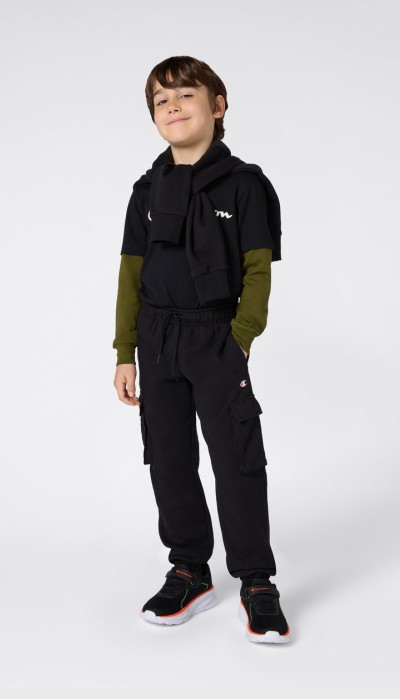 Champion Παιδικό παντελόνι φόρμας φούτερ με τσέπες