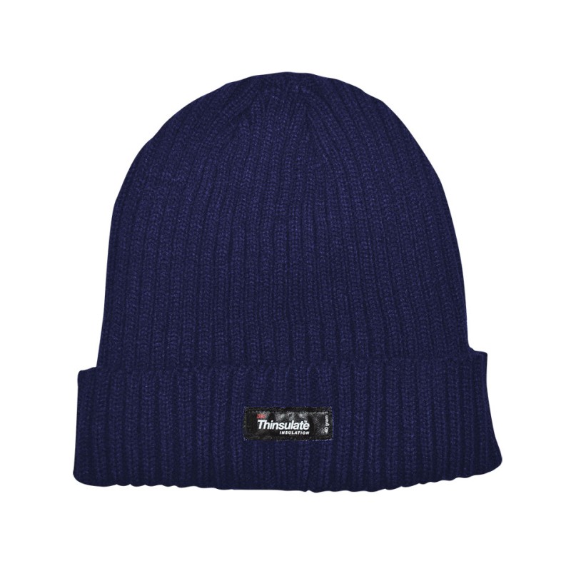 Stamion Unisex σκουφί μονόχρωμο με fleece επένδυση μπλε Stamion Unisex σκουφί μονόχρωμο με fleece επένδυση μπλε