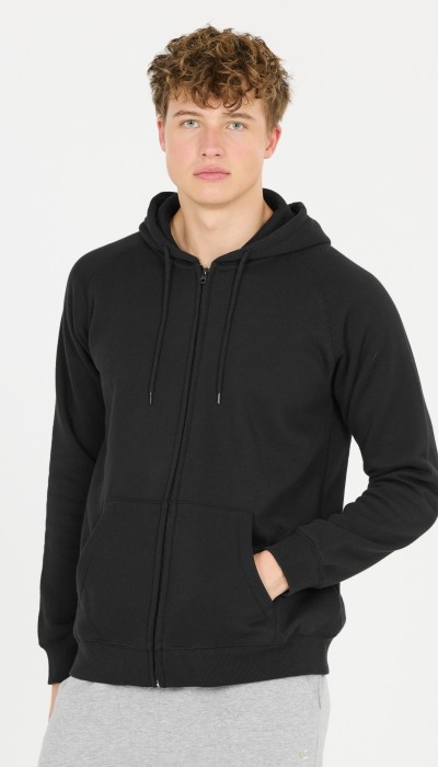 Cruz Ανδρική ζακέτα με κουκούλα μαύρη