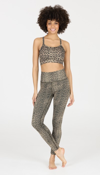 Athlecia Γυναικείο Ψηλόμεσο Κολάν Windia με  leopard print