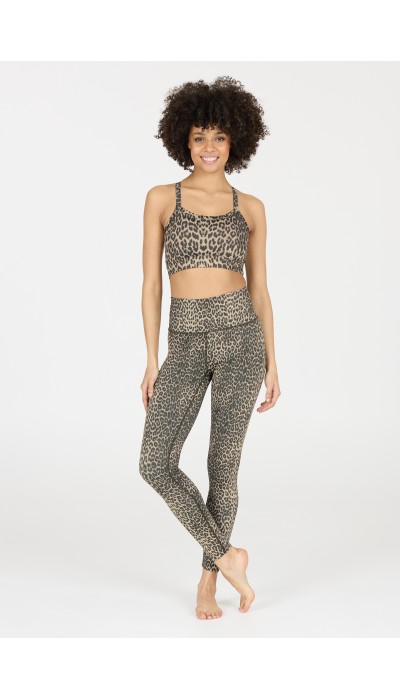 Athlecia Γυναικείο Ψηλόμεσο Κολάν Windia με  leopard print