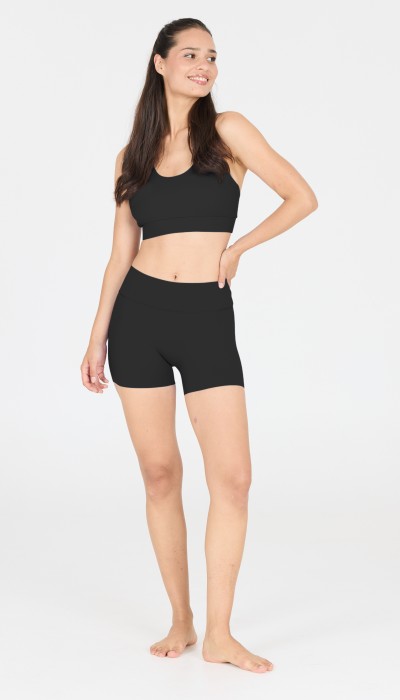Athlecia Γυναικείο ψηλόμεσο σορτς Luxe μαύρο