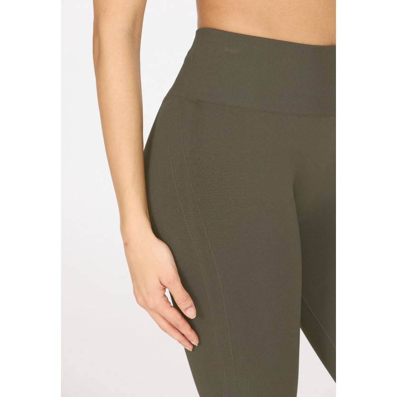 Athlecia Γυναικείο κολάν Nagar Seamless χακί Athlecia Γυναικείο κολάν Nagar Seamless χακί