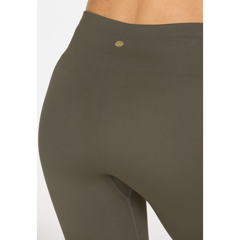 Athlecia Γυναικείο κολάν Nagar Seamless χακί Athlecia Γυναικείο κολάν Nagar Seamless χακί