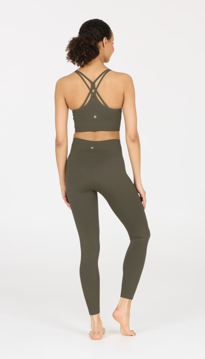 Athlecia Γυναικείο κολάν Nagar Seamless χακί