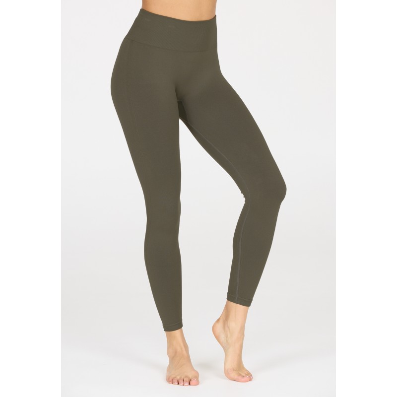 Athlecia Γυναικείο κολάν Nagar Seamless χακί Athlecia Γυναικείο κολάν Nagar Seamless χακί
