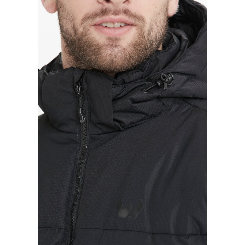 Whistler Ανδρικό μπουφάν με κουκούλα Carseno puff μαύρο Whistler Ανδρικό μπουφάν με κουκούλα Carseno puff μαύρο