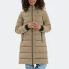 Whistler Γυναικείο μακρύ μπουφάν με κουκούλα Amaret μπεζ