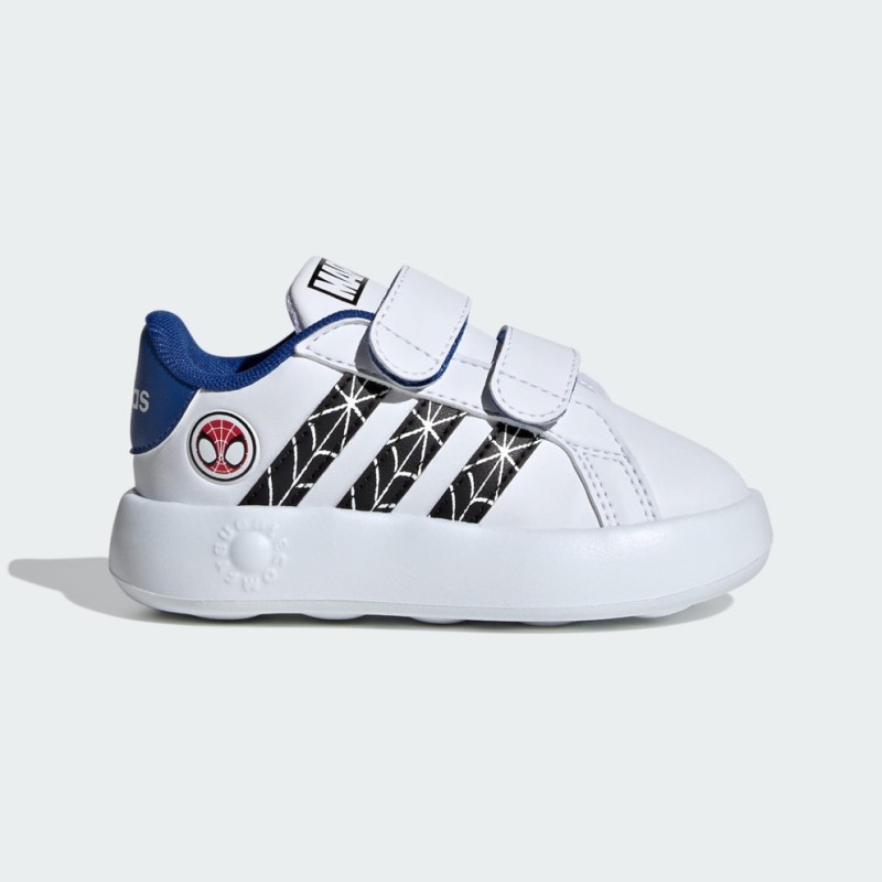Adidas Παιδικά Sneakers Spiderman Grand Court Άσπρα Adidas Παιδικά Sneakers Spiderman Grand Court Άσπρα