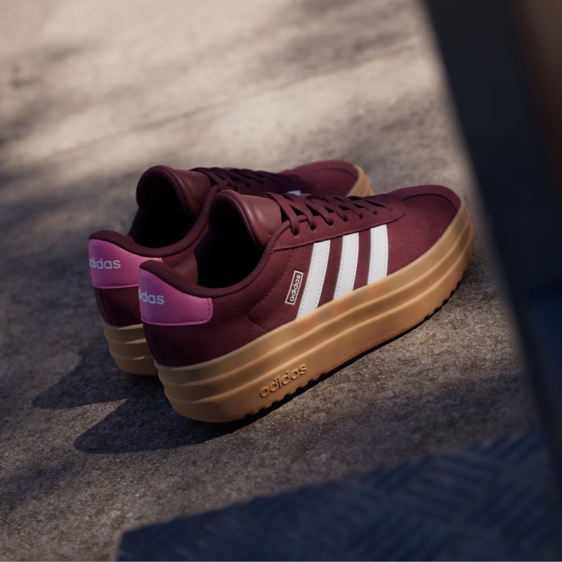 Adidas Γυναικεία αθλητικά sneakers Vl court Bold μπορντώ Adidas Γυναικεία αθλητικά sneakers Vl court Bold μπορντώ