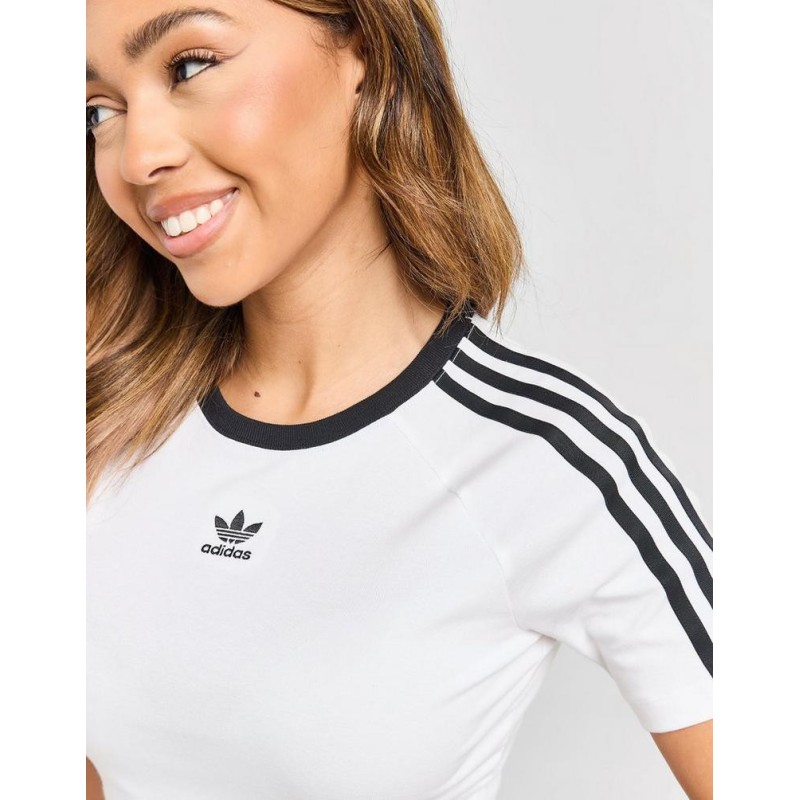 Adidas Γυναικεία κοντομάνικη μπλούζα 3-Stripes Baby Tee Adidas Γυναικεία κοντομάνικη μπλούζα 3-Stripes Baby Tee