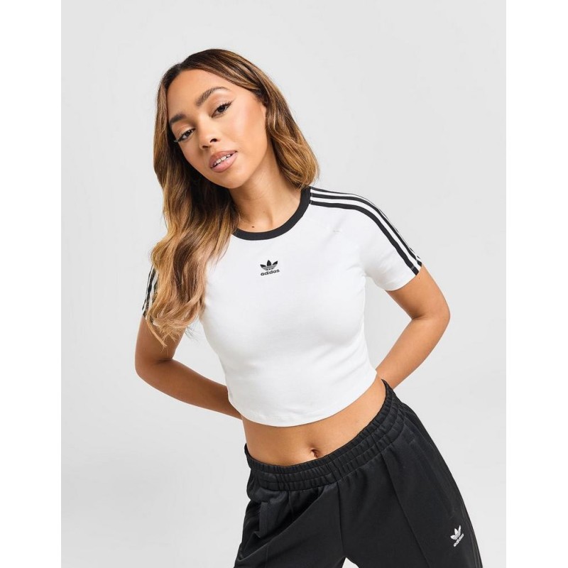Adidas Γυναικεία κοντομάνικη μπλούζα 3-Stripes Baby Tee Adidas Γυναικεία κοντομάνικη μπλούζα 3-Stripes Baby Tee