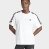 Adidas Γυναικεία κοντομάνικη μπλούζα 3-Stripes άσπρη