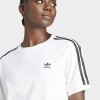 Adidas Γυναικεία κοντομάνικη μπλούζα 3-Stripes άσπρη