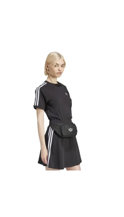 Adidas Γυναικεία κοντομάνικη μπλούζα 3stripes μαύρη
