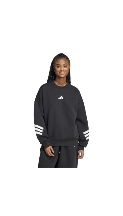 Adidas Γυναικεία μπλούζα Future icons 3stripes μαύρη