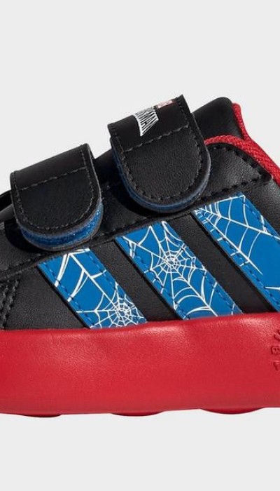 Adidas Παιδικά Sneakers Spiderman Grand Court Άσπρα 