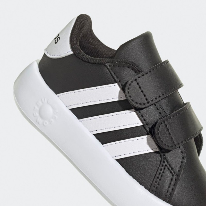 Adidas Παιδικά Sneakers Grand Court Μαύρα