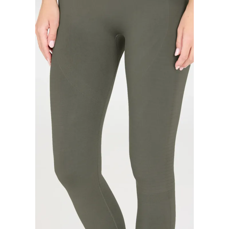 Athlecia Γυναικείο κολάν Seamless χακί Athlecia Γυναικείο κολάν Seamless χακί