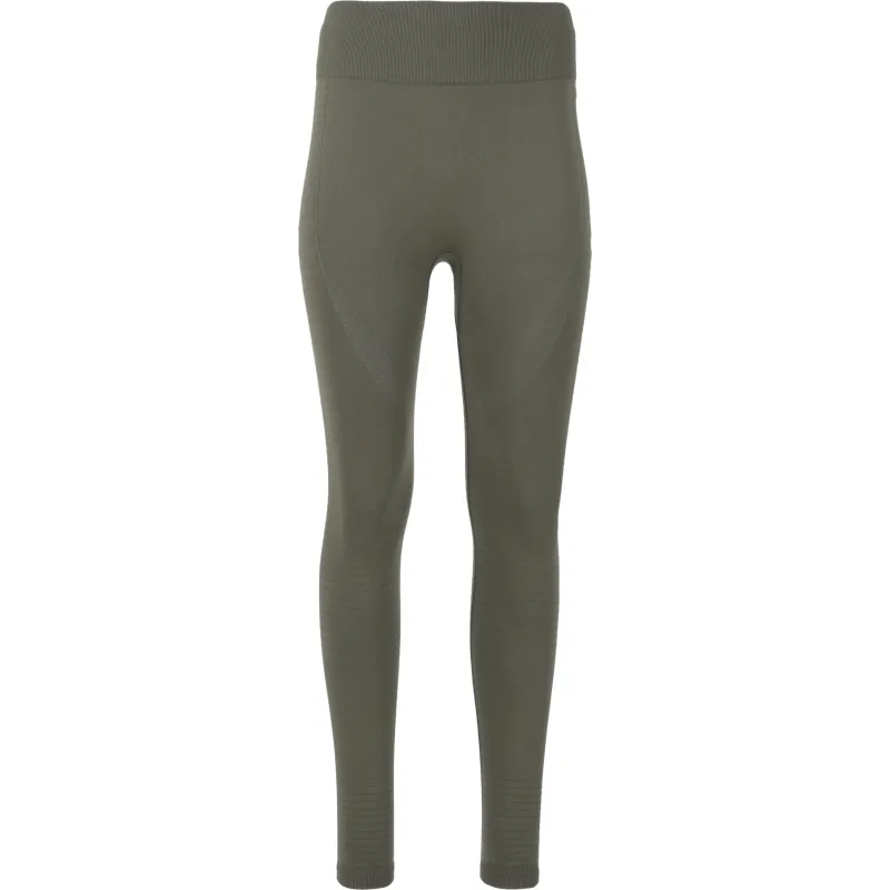 Athlecia Γυναικείο κολάν Seamless χακί Athlecia Γυναικείο κολάν Seamless χακί