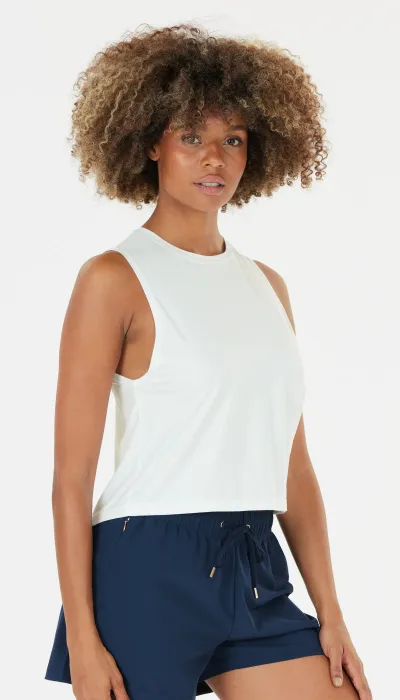 Athlecia Γυναικείο αμάνικη Pacy μπλούζα άσπρη