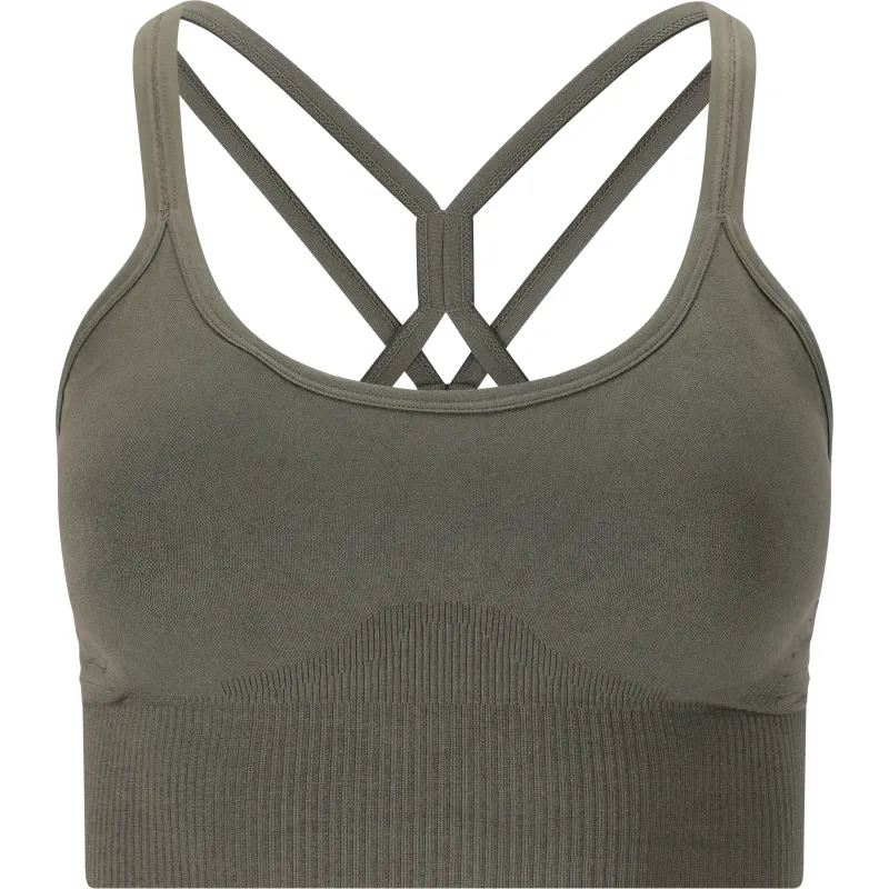 Athlecia Γυναικείο Μπουστάκι Foan Seamless Χαμηλής Υποστήριξης Χακί Athlecia Γυναικείο Μπουστάκι Foan Seamless Χαμηλής Υποστήριξης Χακί