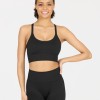 Athlecia Γυναικείο Μπουστάκι Foan Seamless Χαμηλής Υποστήριξης Μαύρο