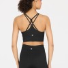Athlecia Γυναικείο Μπουστάκι Foan Seamless Χαμηλής Υποστήριξης Μαύρο