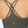 Athlecia Γυναικείο Μπουστάκι Foan Seamless Χαμηλής Υποστήριξης Χακί