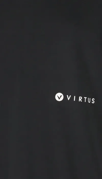 Virtus Ανδρική κοντομάνικη μπλούζα Quick-dry Leroy μαύρη