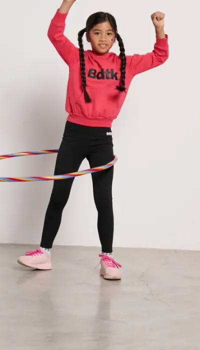 BodyTalk Παιδικό Κολάν 4/4 βαμβακερό για κορίτσια Μαύρο