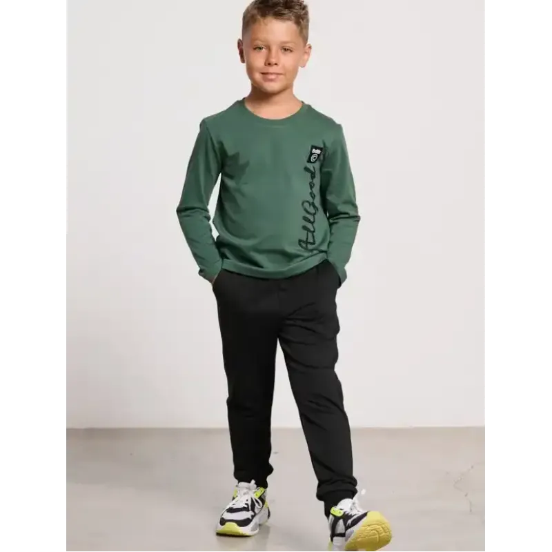 BodyTalk Παιδικό παντελόνι φόρμας unisex μαύρο BodyTalk Παιδικό παντελόνι φόρμας unisex μαύρο