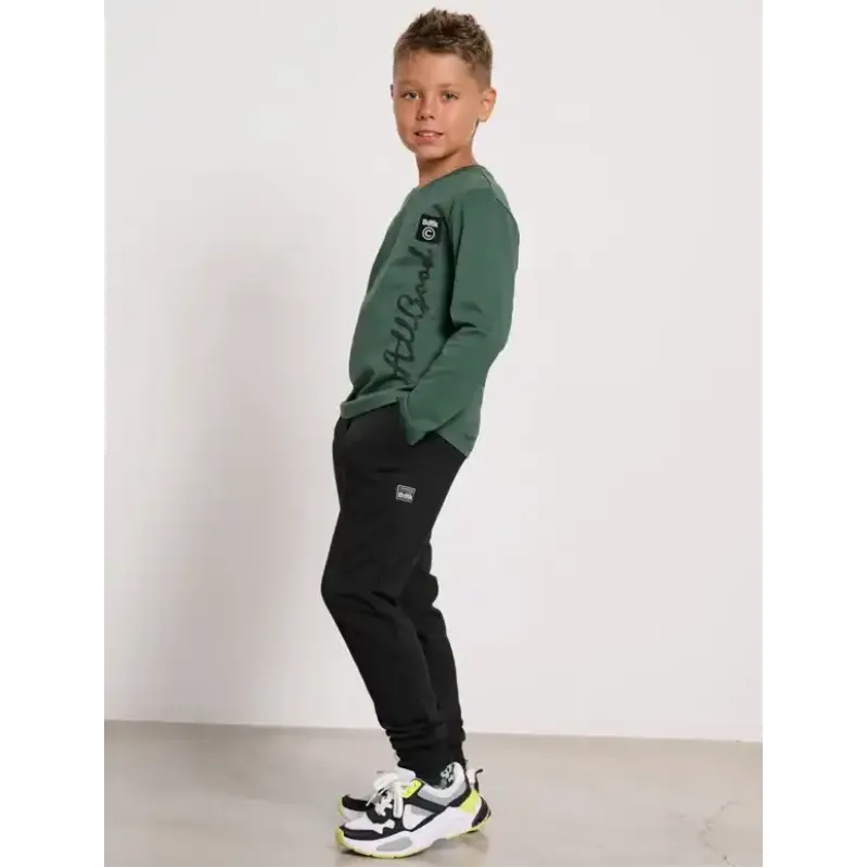 BodyTalk Παιδικό παντελόνι φόρμας unisex μαύρο BodyTalk Παιδικό παντελόνι φόρμας unisex μαύρο