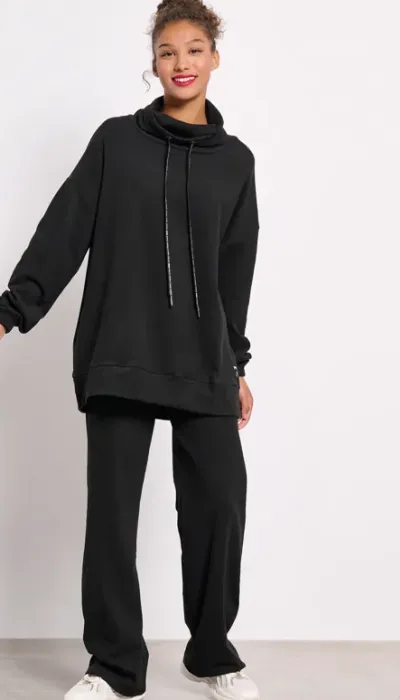 BodyTalk Γυναικεία Παντελόνα Φλις "Homewear" Μαύρη