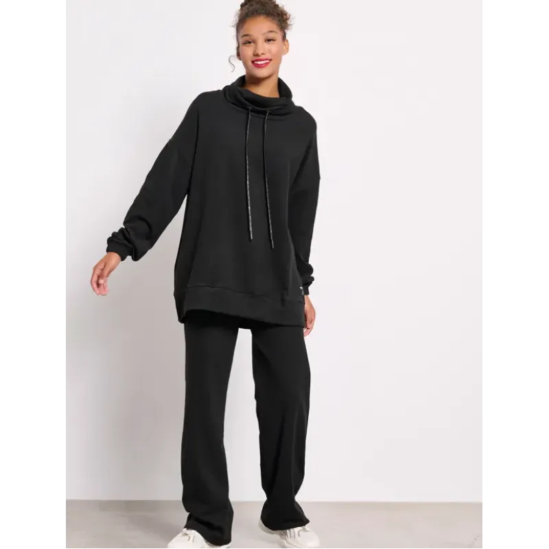 BodyTalk Γυναικεία Παντελόνα Φλις "Homewear" Μαύρη