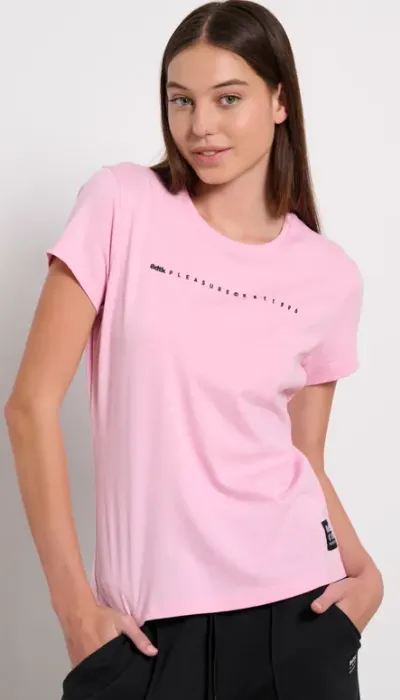 BodyTalk Γυναικεία Μπλούζα Κοντομάνικη Ροζ