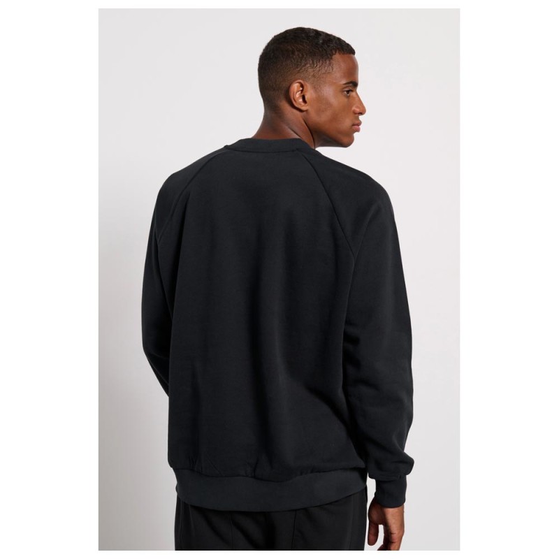 BodyTalk Ανδρική Μακρυμάνικη Μπλούζα Φούτερ Μαύρη